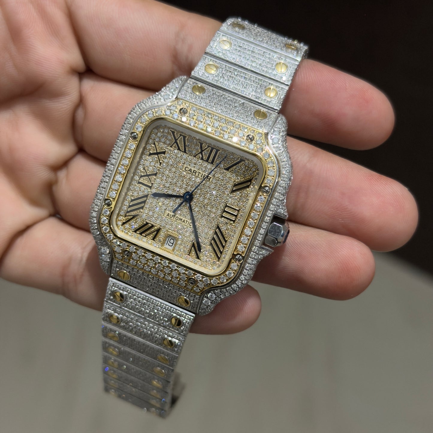 Cartier Santos Full Ice