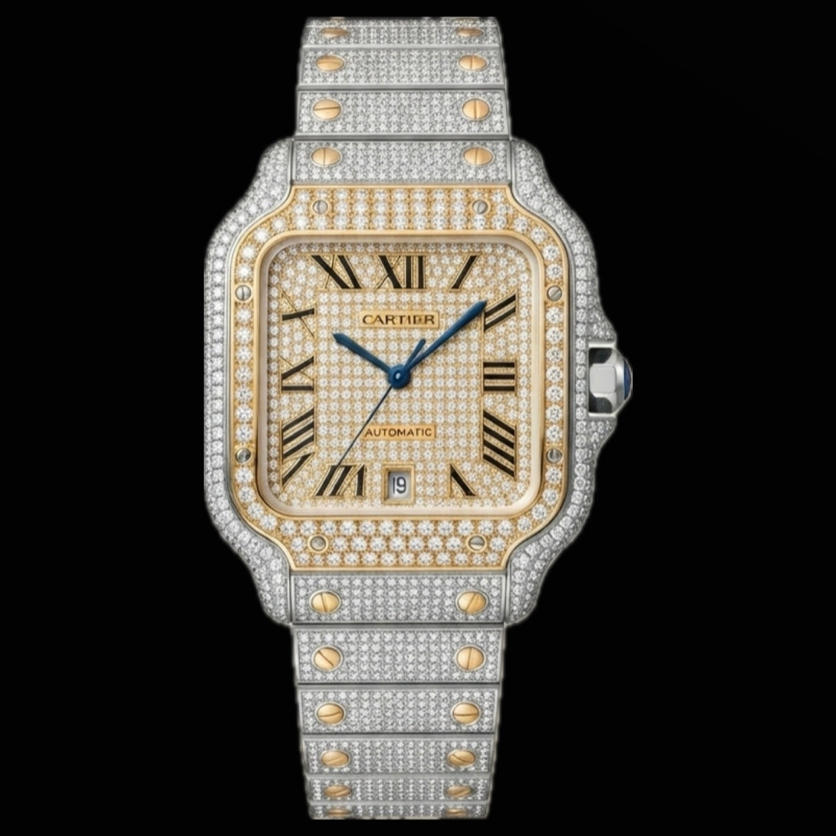 Cartier Santos Full Ice