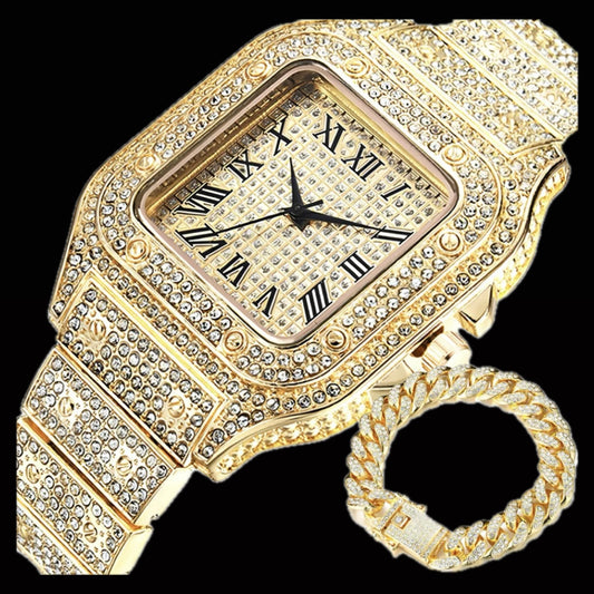 Diamond Watch + Bangle
